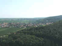 Blick von der Burg Battenberg nach Süden
